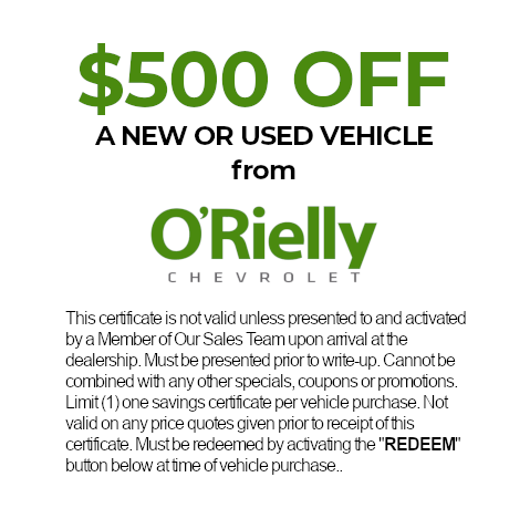 ORielly $500 Off Coupon